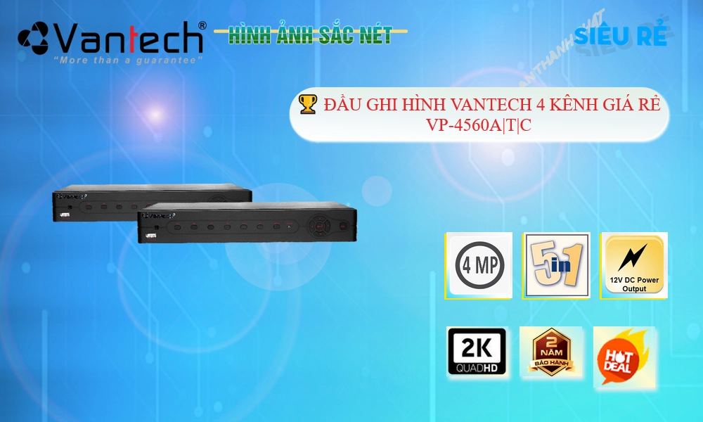 ❇  VP-4560A|T|CThiết Bị Ghi Hình giá rẻ chất lượng cao VanTech