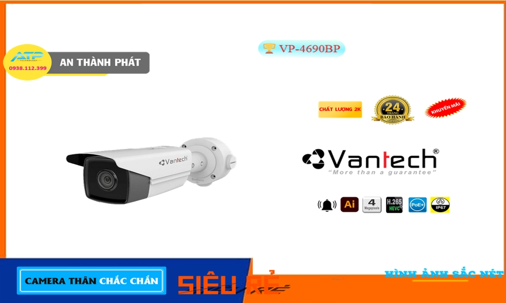 Camera An Ninh VanTech VP-4690BP Giá rẻ,Giá VP-4690BP,VP-4690BP Giá Hãng,Bán rẻ ,phân phối  Camera quan sát ,Nơi bán VP-4690BP Ip POE sắc nét ,VP-4690BP Tốt nhất,Giá Bán VP-4690BP,VP-4690BP Giá Thấp Nhất,VP-4690BP bán rẻ