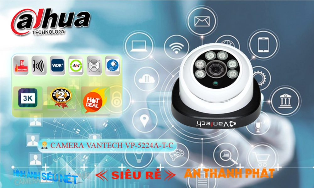 Camera An Ninh VanTech VP-5224A|T|C Công Nghệ Mới Camera An Ninh VanTech VP-5224A|T|C Công Nghệ Mới