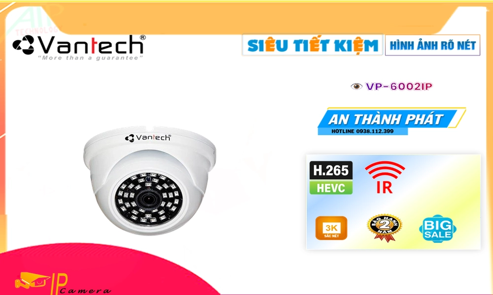 VP-6002IP Ip POE Sắc Nét Camera Giám Sát Chức Năng Cao Cấp VP-6002IP Ip POE Sắc Nét Camera Giám Sát Chức Năng Cao Cấp