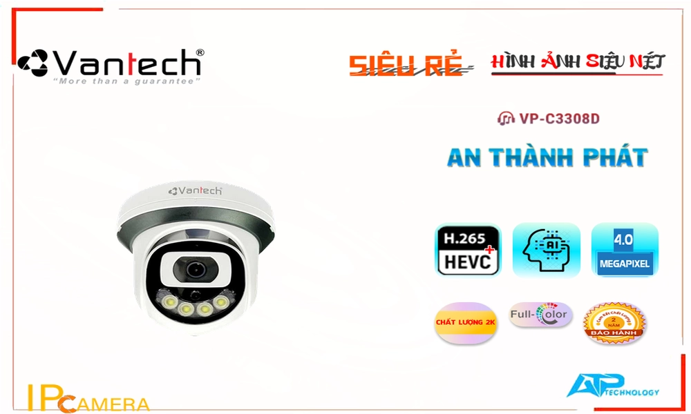 ✲ VP-C3308D Camera Cấp Nguồ Qua Dây Mạng VanTech Giá tốt ✲ VP-C3308D Camera Cấp Nguồ Qua Dây Mạng VanTech Giá tốt