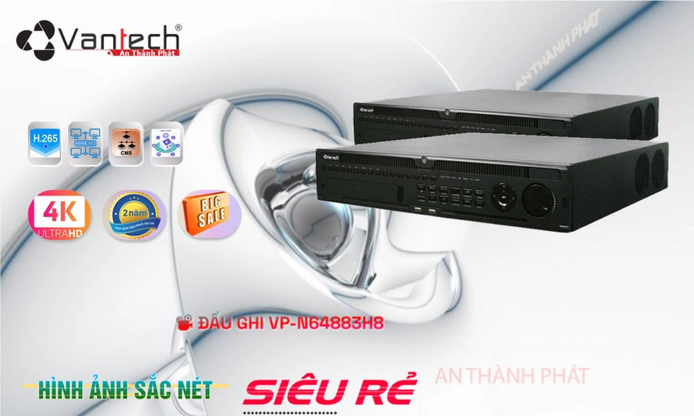 Đầu Ghi VanTech Với giá cạnh tranh VP-N64883H8 Đầu Ghi VanTech Với giá cạnh tranh VP-N64883H8