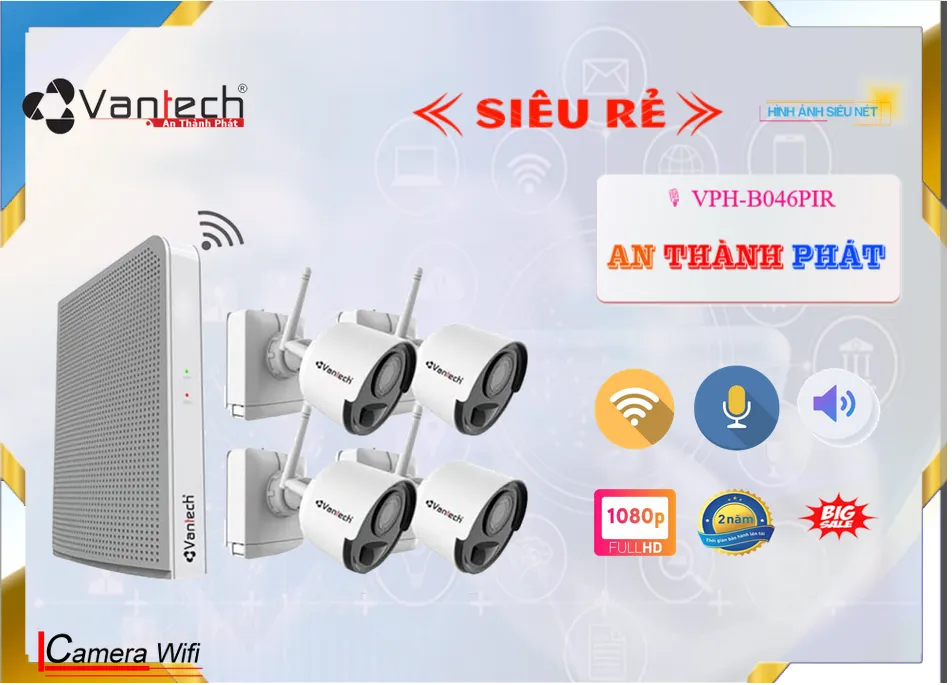 bộ kit Camera VanTech VPH-B046PIR,Giá VPH-B046PIR,VPH-B046PIR Chiết khấu cao,Bán rẻ ,Bán Sỉ  Camera Giám Sát ,cửa hàng bán VPH-B046PIR Không Dây IP ,VPH-B046PIR Tốt nhất,Giá Bán VPH-B046PIR,VPH-B046PIR chiết khấu cao,VPH-B046PIR bán rẻ