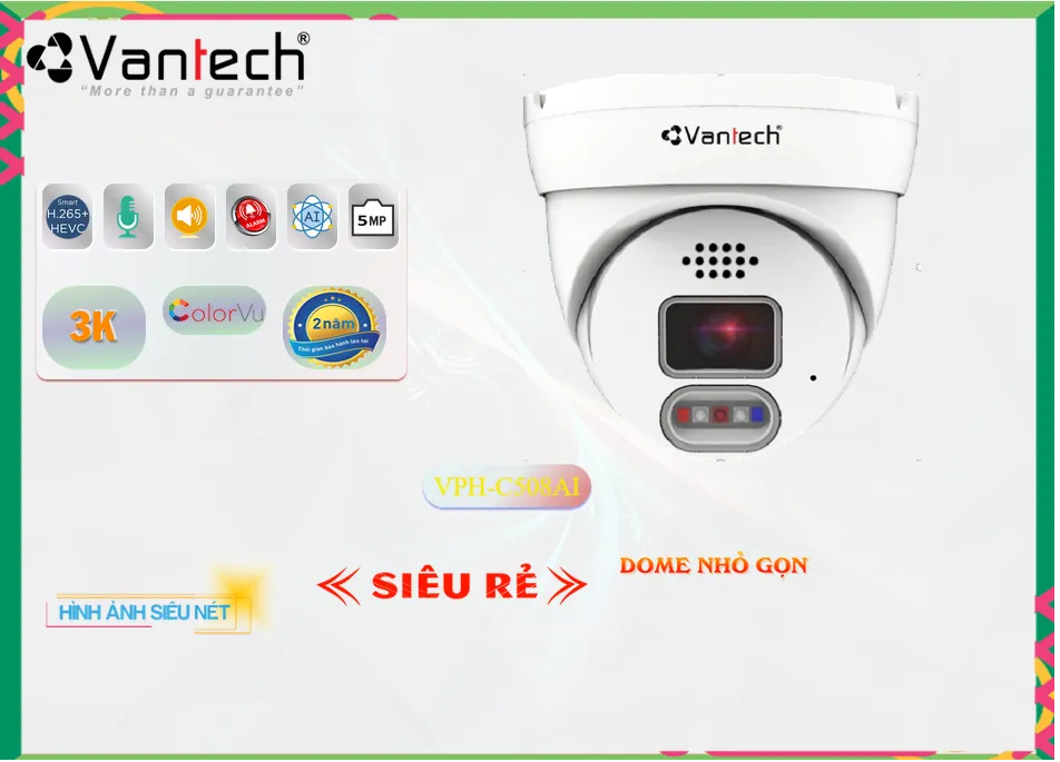 Camera VanTech VPH-C508AI,VPH-C508AI giá mới nhấtVPH-C508AI Chính hãng,VPH C508AI,Giá Bán VPH-C508AI Ultra 4k lite 4.0 MP ,Điểm bán  Camera Giám Sát VPH-C508AI,VPH-C508AI giá mới nhất,VPH-C508AI Chính hãng,Giá ,Nhà Phân Phối VPH-C508AI