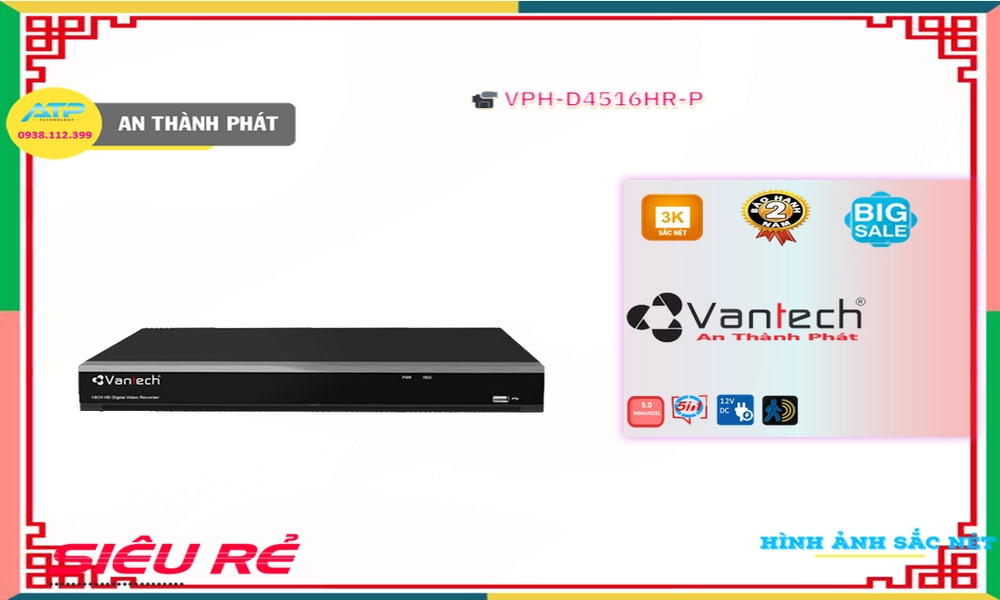 ✲ VPH-D4516HR-P Đầu Ghi Hình Giá tốt ✲ VPH-D4516HR-P Đầu Ghi Hình Giá tốt