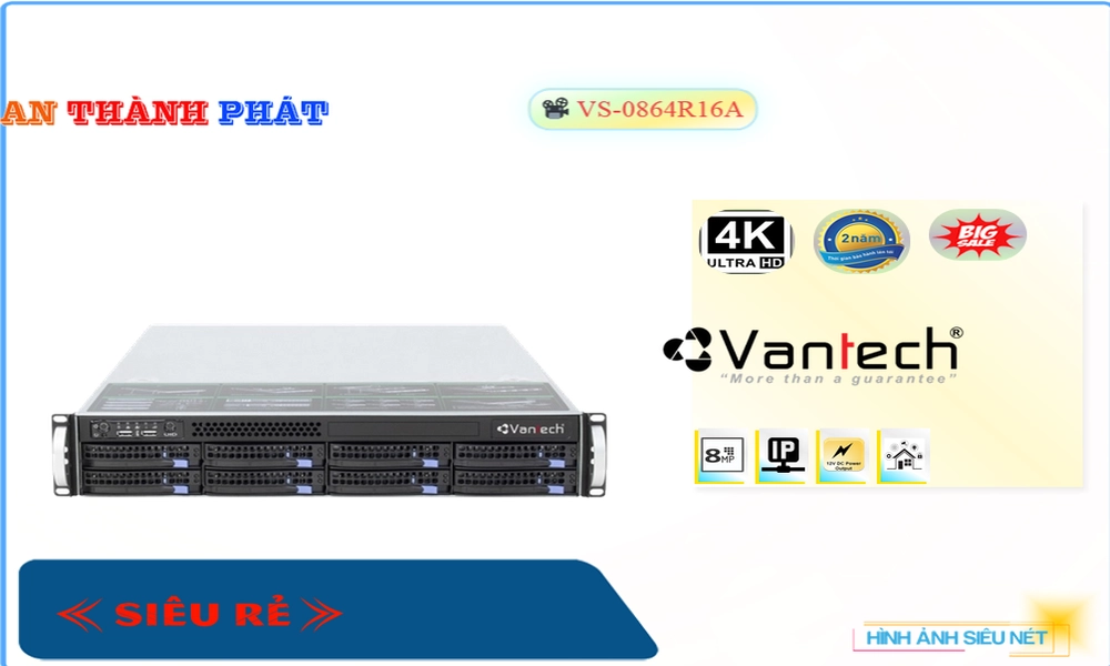 VanTech VS-0864R16A Hình Ảnh Đẹp,Giá VS-0864R16A,VS-0864R16A Giá Khuyến Mãi,bán VS-0864R16A, Công Nghệ IP VS-0864R16A