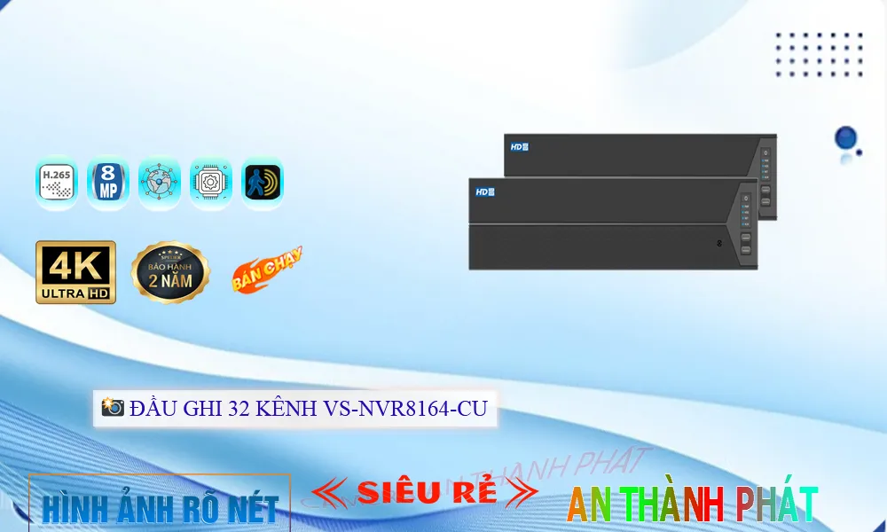 Đầu ghi Visioncop VS-NVR8164-CU Đầu ghi Visioncop VS-NVR8164-CU