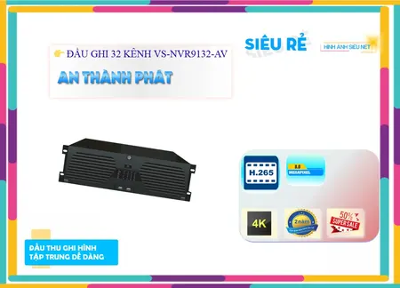 Đầu ghi Visioncop VS-NVR9132-AV Đầu ghi Visioncop VS-NVR9132-AV