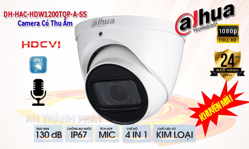 camera dahua tích hợp thu âm