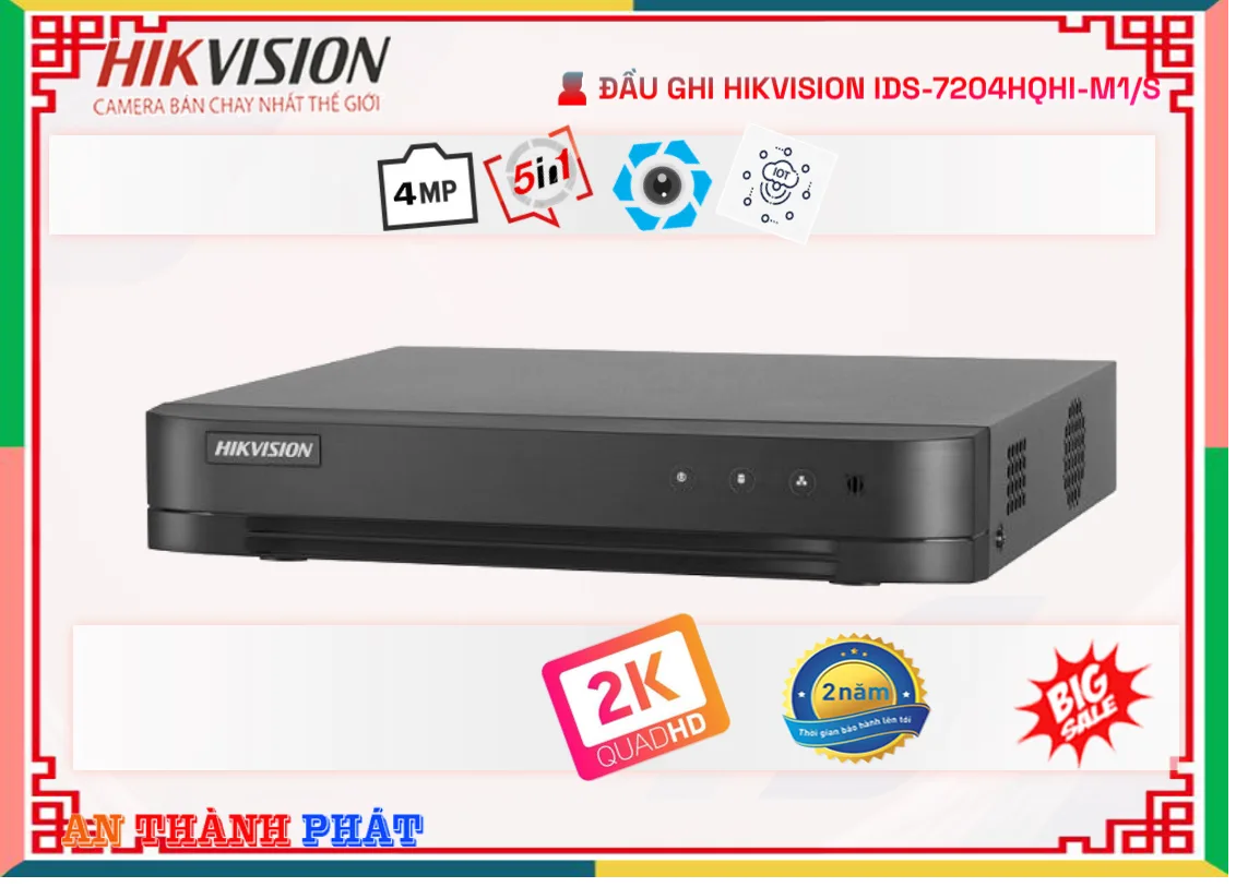 Đầu Ghi 4 Kênh iDS-7204HQHI-M1/S