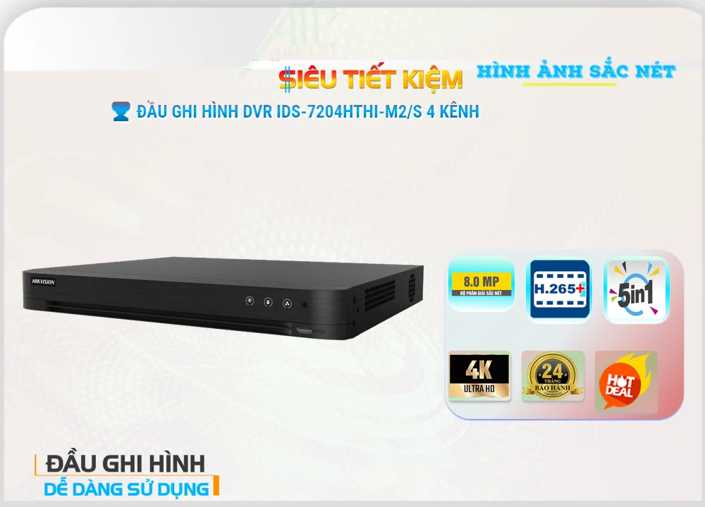 iDS-7204HTHI-M2/S, hikvision iDS-7204HTHI-M2/S, đầu ghi iDS-7204HTHI-M2/S, đầu ghi hình iDS-7204HTHI-M2/S, đầu ghi 4 Kênh iDS-7204HTHI-M2/S, đầu ghi hikvision iDS-7204HTHI-M2/S