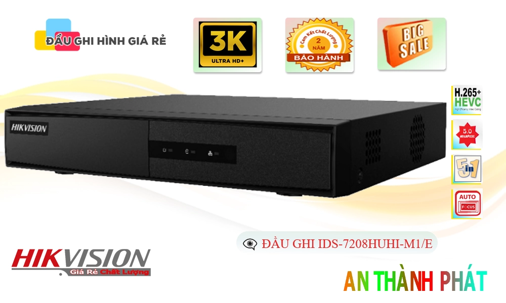 Đầu Thu KTS Hikvision iDS-7208HUHI-M1/E Chức Năng Cao Cấp Đầu Thu KTS Hikvision iDS-7208HUHI-M1/E Chức Năng Cao Cấp