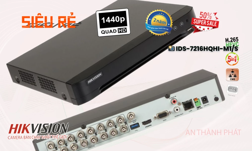 iDS-7216HQHI-M1/S sắc nét Hikvision iDS-7216HQHI-M1/S sắc nét Hikvision