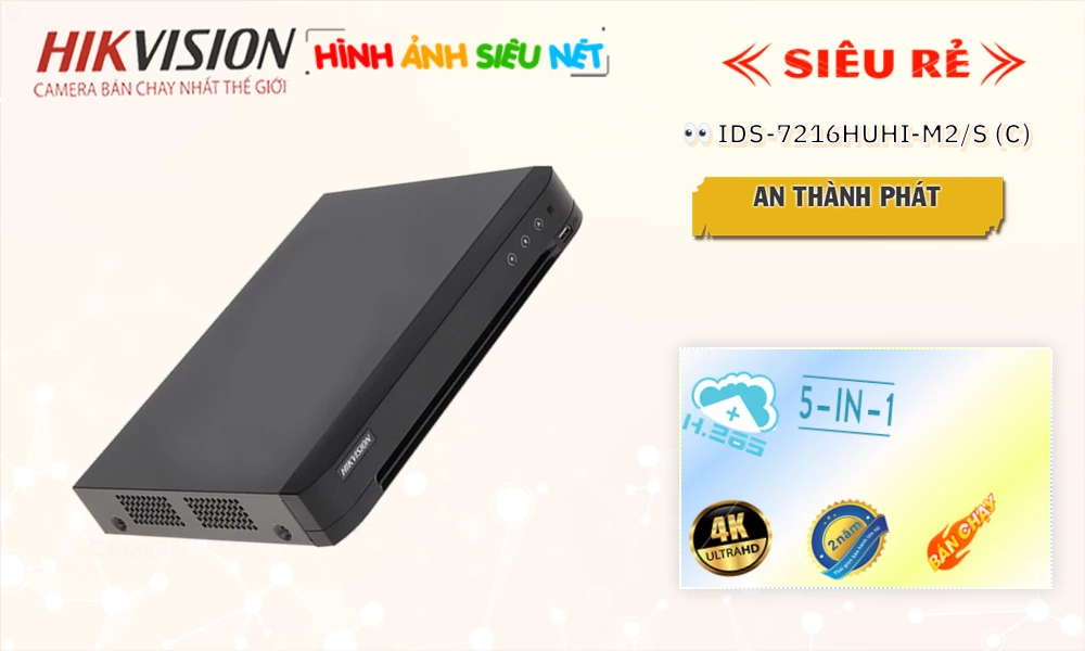 iDS-7216HUHI-M2/S(C) sắc nét Hikvision ➠