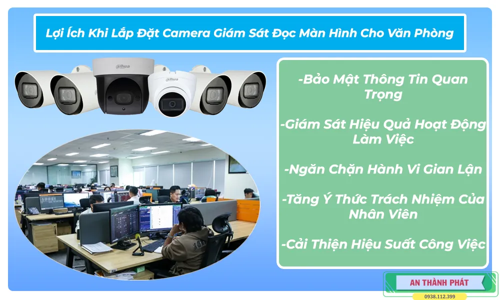 Lắp Đặt Camera Đọc Màng Hình Cho Văn Phòng