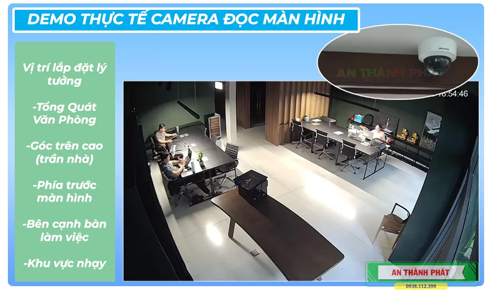 Lắp Đặt Camera Đọc Màng Hình Cho Văn Phòng