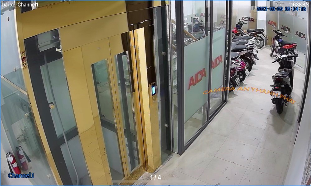 Hình  Camera quan sát  thực tế  sắc nét với  5.0 MP Độ phân giải Ultra 4k lite  Lựa chọn phù hợp với hình ảnh siêu sáng của bộ Trọn Bộ Camera Siêu Nét Cho Cửa Hàng sử dụng mã DS-2CE76H0T-ITMFS