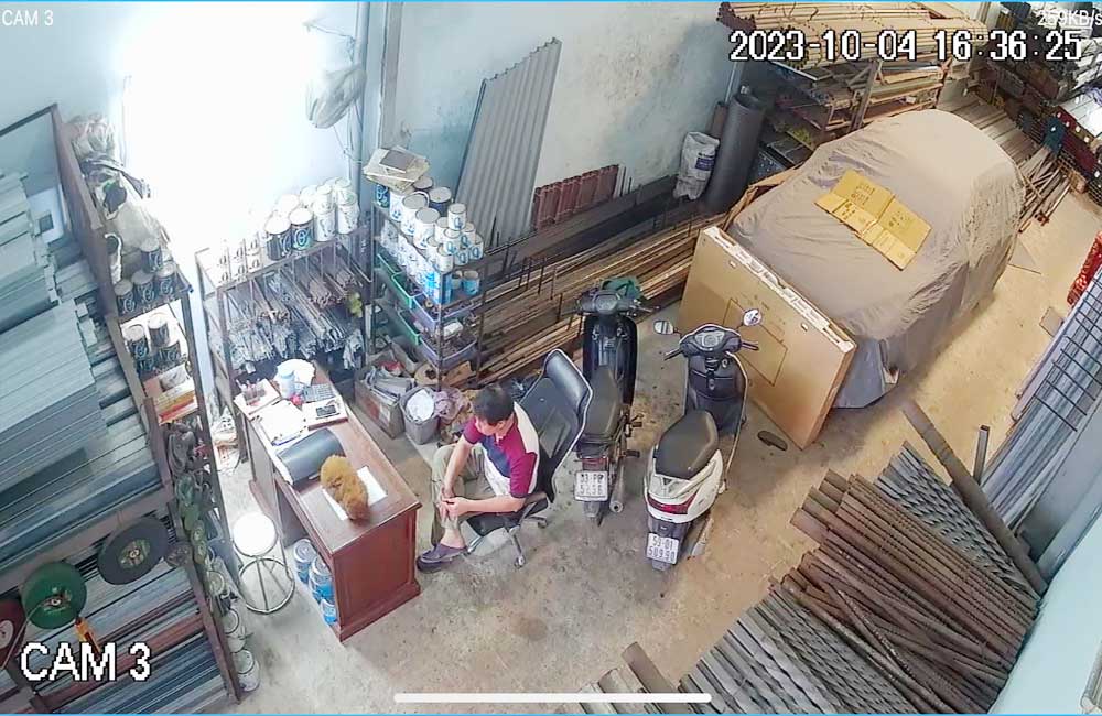 Hình Camera quan sát thực tế Độ phân giải 2.0 MP của bộ Lắp Bộ Camera Giám Sát Cửa Hàng 1080P Sắc Nét sử dụng mã DS-2CE70DF3T-PF Hình Camera quan sát thực tế Độ phân giải 2.0 MP của bộ Lắp Bộ Camera Giám Sát Cửa Hàng 1080P Sắc Nét sử dụng mã DS-2CE70DF3T-PF